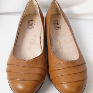 Cliffs by WHITE MOUNTAIN Cognac Tan Slip-On Ballet Flats